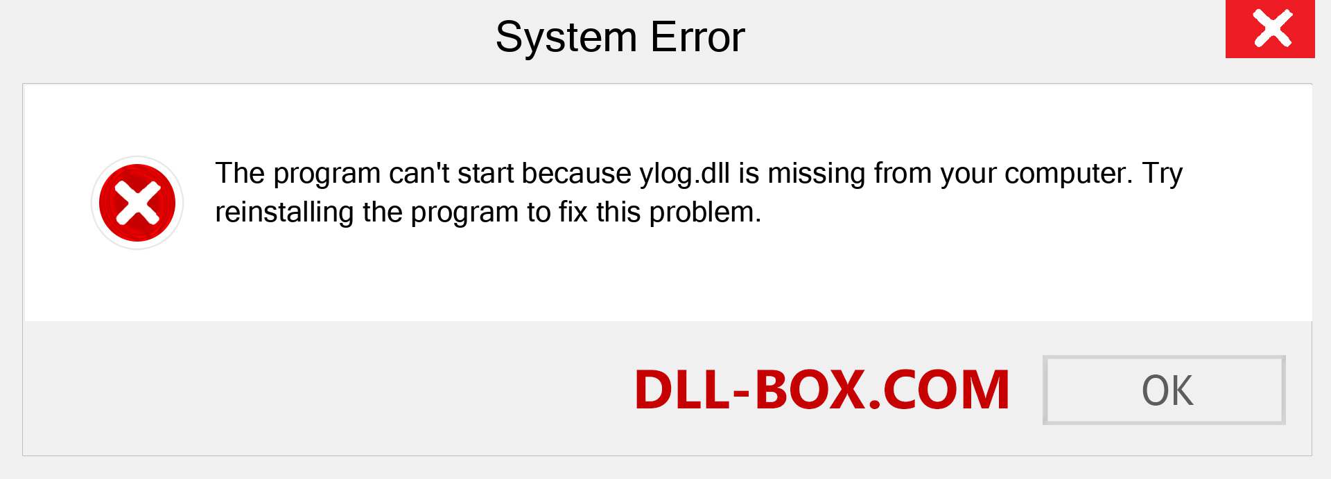  ylog.dll file is missing?. Download for Windows 7, 8, 10 - Fix  ylog dll Missing Error on Windows, photos, images